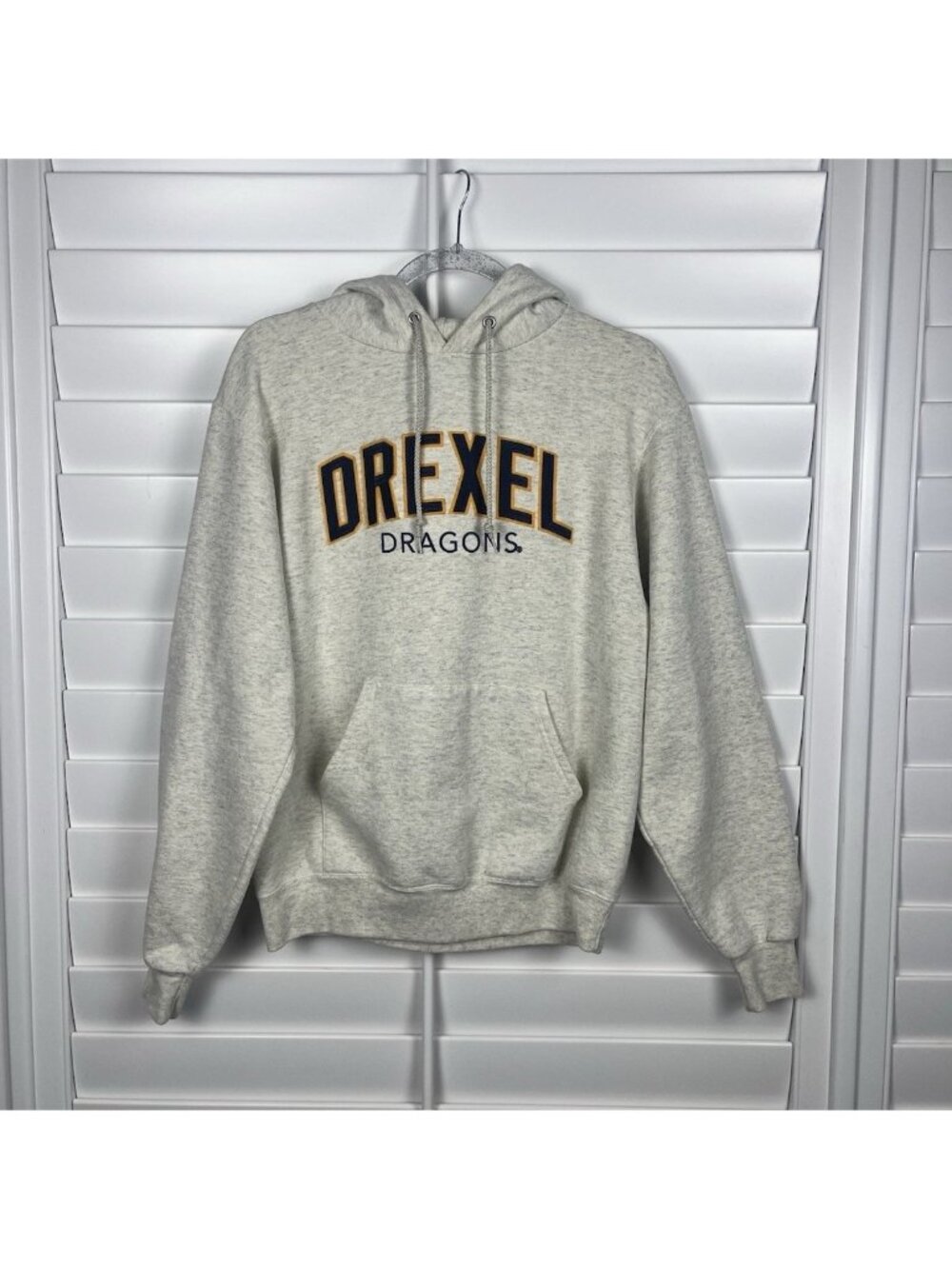 Champion Drexel Dragons Hoodie Small College University Embroidered Pullover